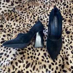 Jeffrey Campbell Geometric suede Heels, Black